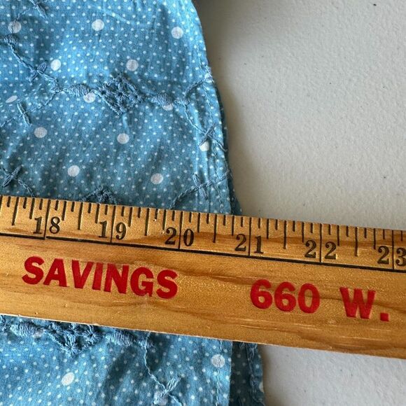 NWT Love Shack Fancy Women's Blue Bunnie Blouse Small - Picture 15 of 16